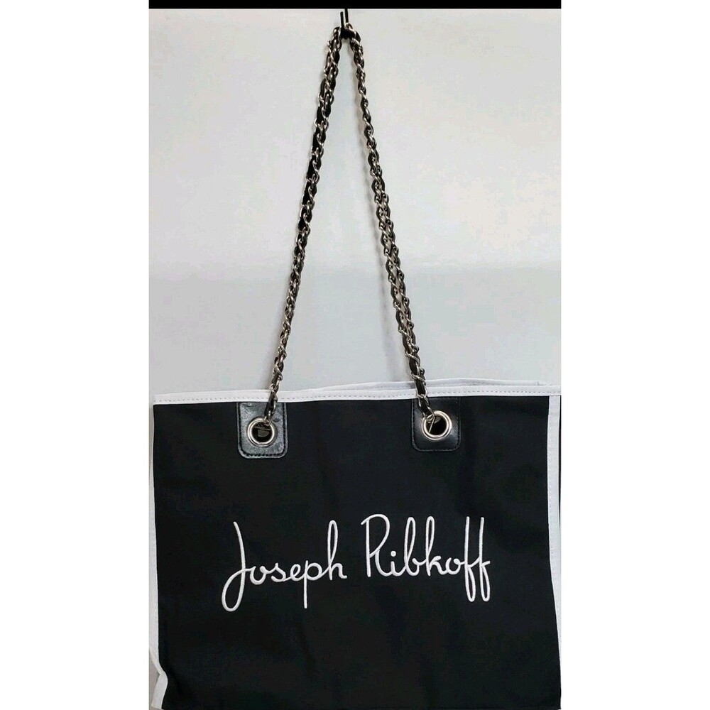 Joseph Ribkoff Signature Tote Purse Bag Black White
